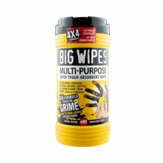 Big Wipes 4x4 Multi Purpose Wipes - Black Lid (Yellow)